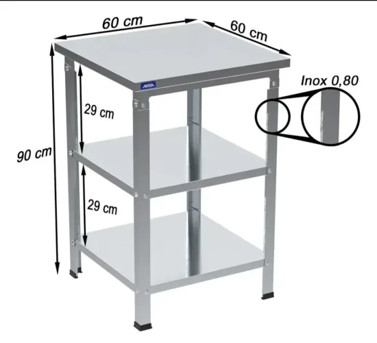Paneleiro inox