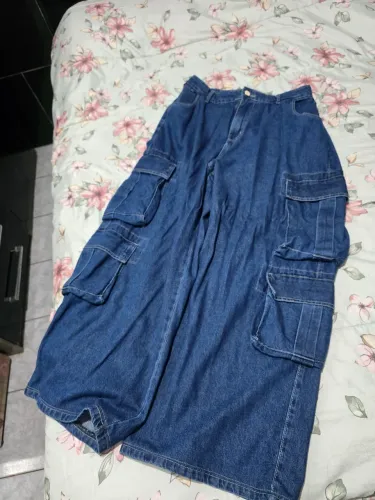 Calça Cargo Plus tam 50 NOVA