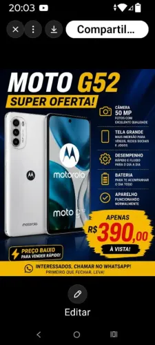 Vendo MotoG 52