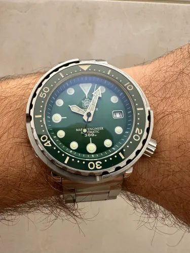 Relógio Steeldive Tuna300m Automático Aço Inox Safira Nh35