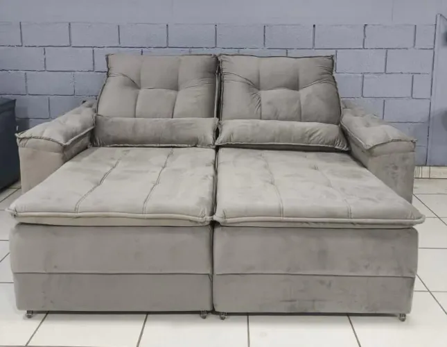 SOFÁ ESPUMA D33 NOVO - PRONTA ENTREGA 