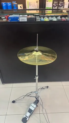 KIT Bateria Prato Action+Maquina De Chimbal Hi Hat Play Turbo Music