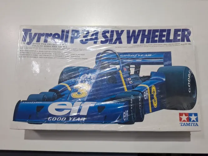 Kit de Montar Tamiya Tyrrell 34 Six Wheeler Sem Montar Completo