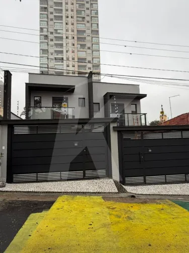 Sobrado novo 3 quartos (suítes) 2 vagas e área gourmet com churrasqueira - Lauzane Paulist