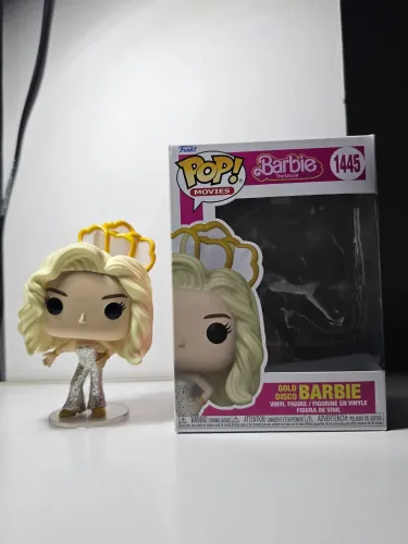 Funko Pop! Movies: Barbie The Movie - Gold Disco Barbie #1445.