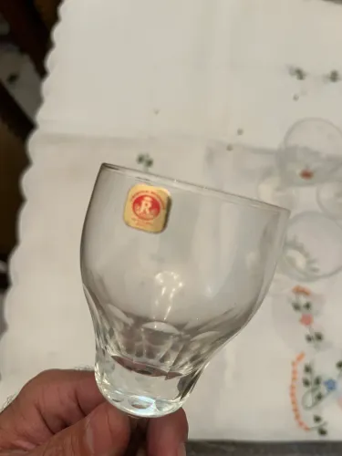 Jogo de 6 taças cristal Reymond lapidadas à mão lindas