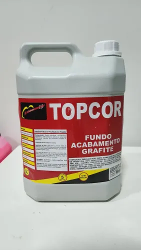 Zarcão Fundo Grafite Topcor 5L Anticorrosivo Secagem Rápida