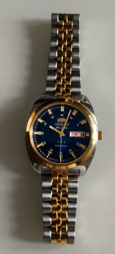 Relógio Masculino Orient Automático Heritage 3 Estrelas Prata|Dourado YN6TT005 E1SK