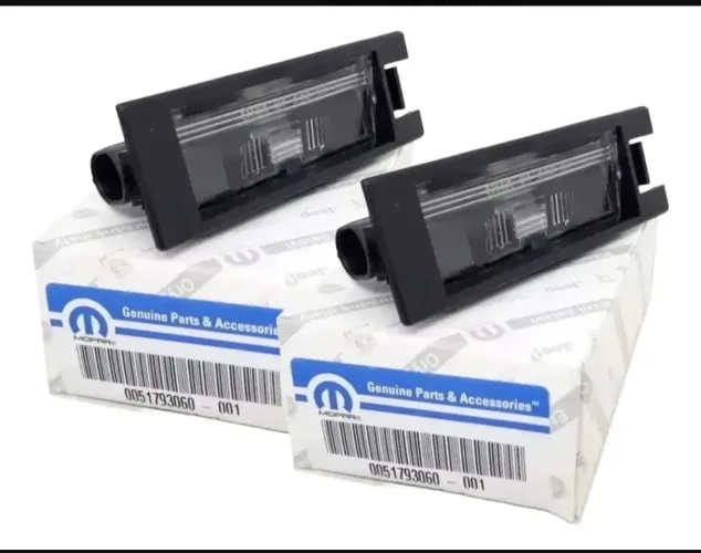 Par de luz de placa Fiat original mopar vários modelos novo