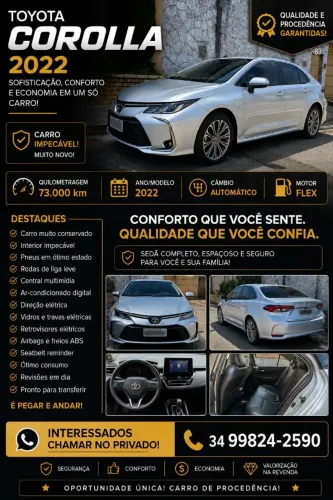 Toyota Corolla XEI 2.0 Flex 16V Aut. 2022