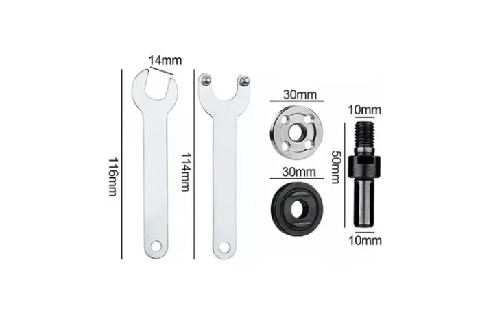 Furadeira Parafusadeira Kit Para Disco Eixo M10 Com Flange 05pcs 