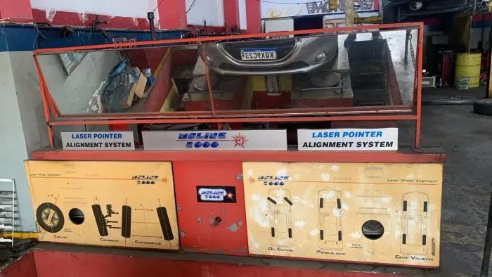 Painel de alinhamento a laser