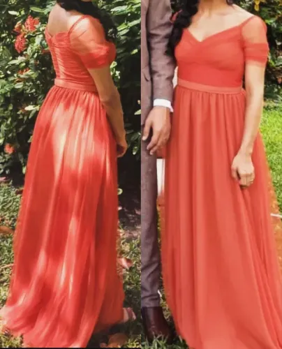 Vestido Social Madrinha Terracota
