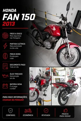 Vendo fan 150 2013