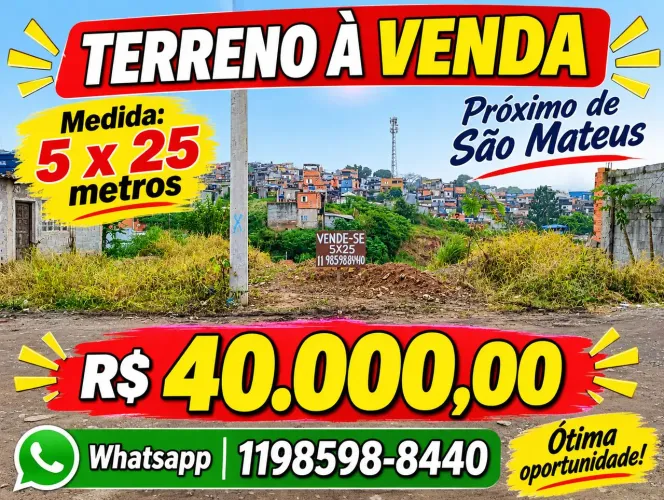 Terreno 5x25