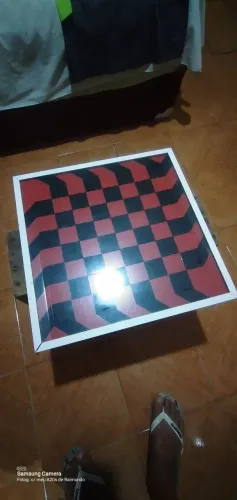 Tabuleiro de xadrez caseiro
