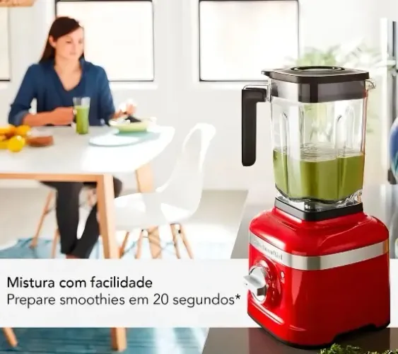 Liquidificador Kit henAid KUA35A 1.6L empire red com jarra de policarbonato