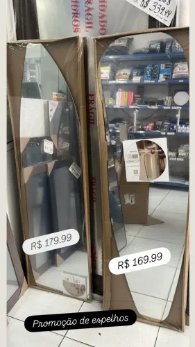 Espelho orgânico em promoção 