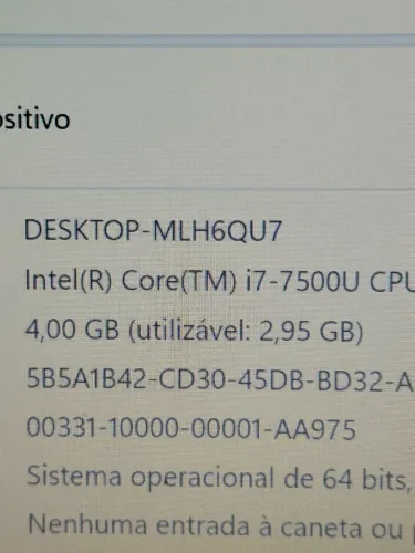 Notebook core i 7 sétima geração