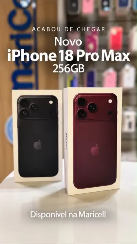 Apple iPhone 18 PRO MAX 5G 256GB Novo na caixa com 1 ano de Garantia Apple