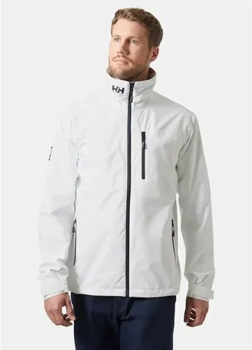 Jaqueta HH - Helly Hansen - Crew Hooded 2.0 para velejar da Noruega - Masc/M/Branca/ Nova