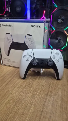 Controle PlayStation 5 (Dualsense) Branco - Semi Novo