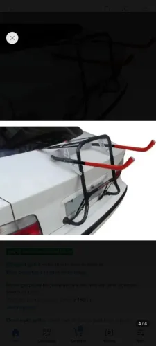 Suporte para bicicleta veícular.