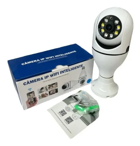 CAMERA LAMPADA IP DE SEGURANÇA WIFI 360 (ENTREGA A COMBINAR)