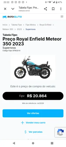 Royal enfield meteor 350 supernova !