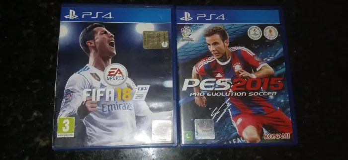 Pes 2015 e fifa 2018