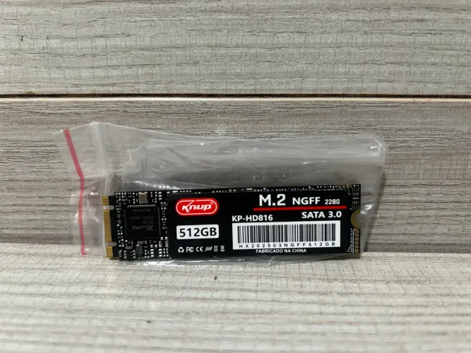SSD Knup 512GB M2 Sata 3.0 (Leitura até 550MB/s