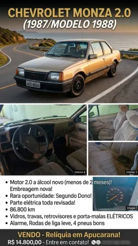 Chevrolet Monza Sl/e SR 2.0 1988