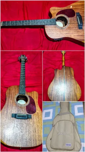 Vendo Violão Elétrico Seizi Mini Neo Tokyo Koa com Bag