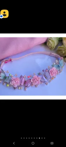Tiara jardim encantado, usado apenas uma vez p/ foto