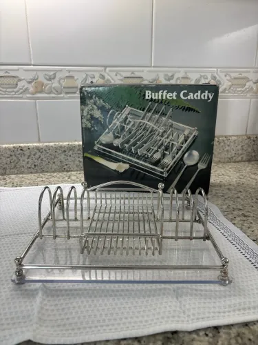 Porta Talheres Buffet Queen Victoria Italian Style com Caixa