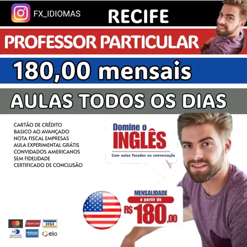 PROFESSOR INGLÊS PARTICULAR INDIVIDUAL 