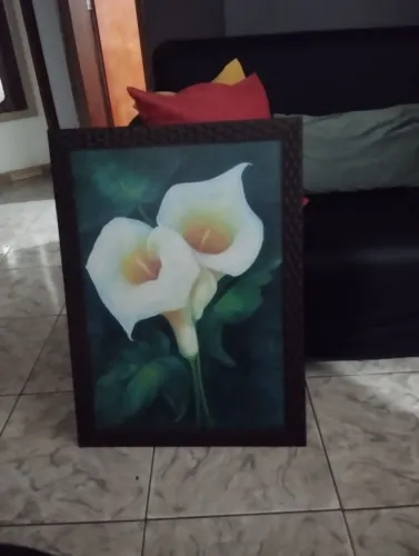 Quadro Copo de Leite 60x80 decorativo