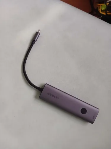 Adaptador Hub USB HDMI Essager USB C HUB 4K 7-em-1 Tipo C para HDMI 