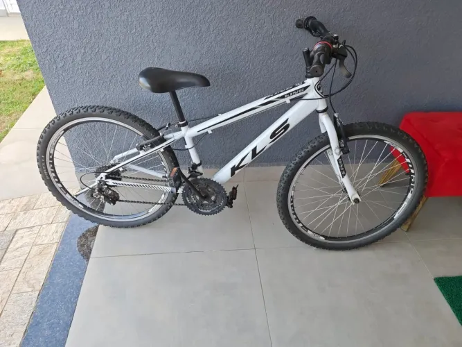 Bicicleta Aro 24 Alumkls Sport Gold Freio V-brake Mtb 21v Cor Branco/preto