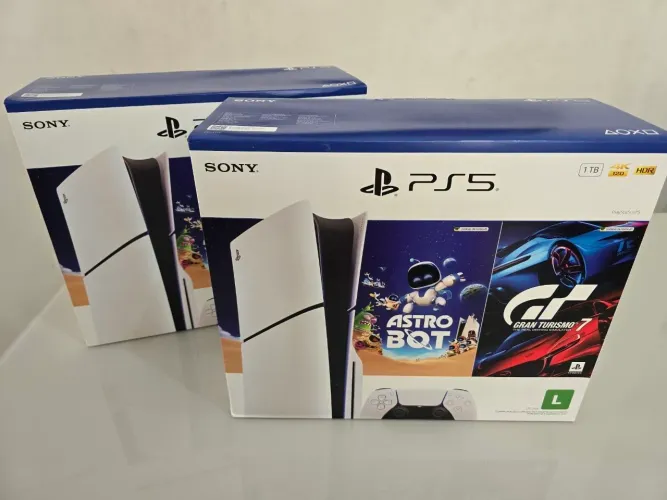 PS5 Slim Mídia Física Bundle Astro Bot, Novo, Lacrado, Nota Fiscal, Garantia.