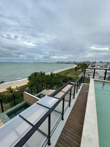 Flat mobiliado com vista para o mar em Jardim Oceania | 18m²