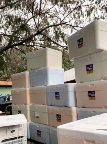 Caixas de Isopor 120 Litros