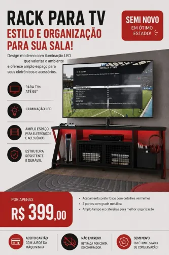 Rack Gamer ou para Sala
