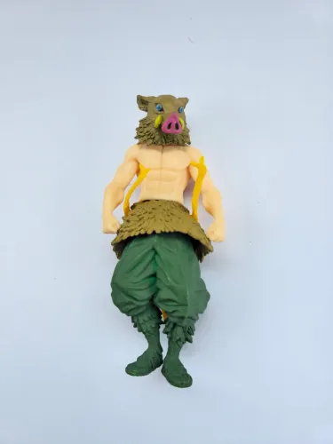 action figure Inosuke Hashibira - Demon Slayer: Kimetsu - FOTOS REAIS