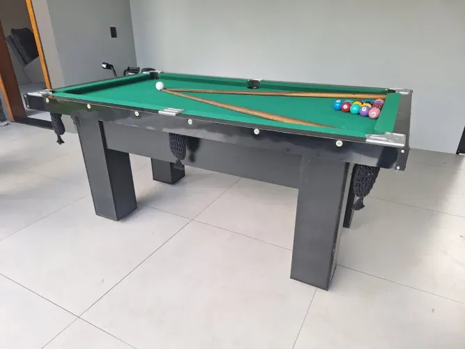 Mesa Sinuca - Com Kit Acessórios 