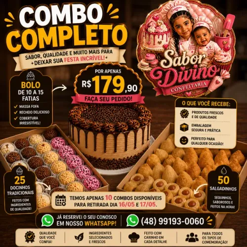 Combo completo festa