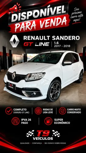 Renault Sandero GT Line Flex 1.6 16V 5P 2018
