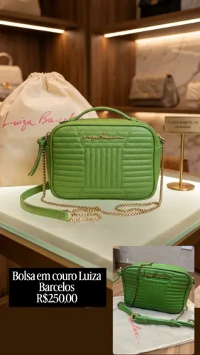 Bolsa em couro Luiza Barcelos
