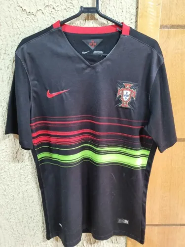 Camisa Portugal 1:1 2015 Reserva Preta - Camisa de Futebol