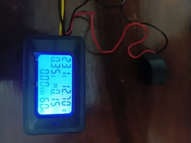 Voltímetro e Amperímetro 6 Em 1 Digital Lcd AC Medidor Tensão 110-250v Corrente 100a